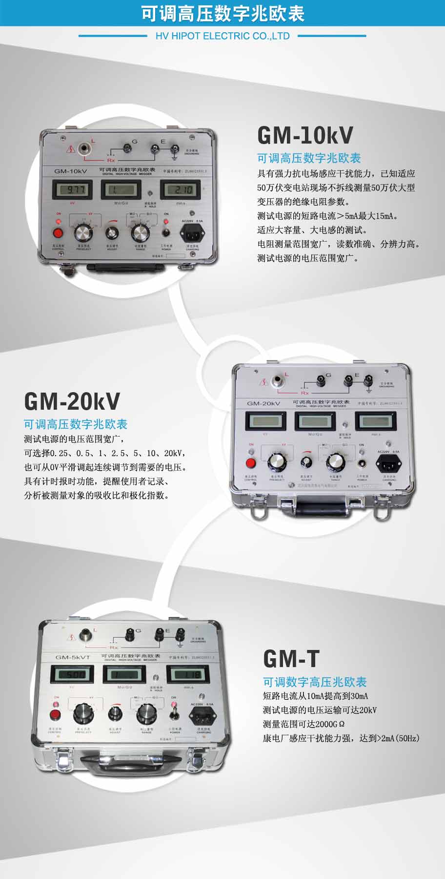 可调高压数字兆欧表