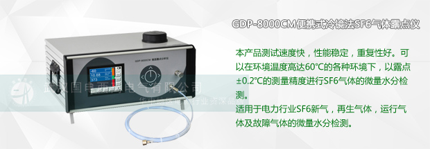 GDP-8000CM便携式冷镜法SF6气体露点仪